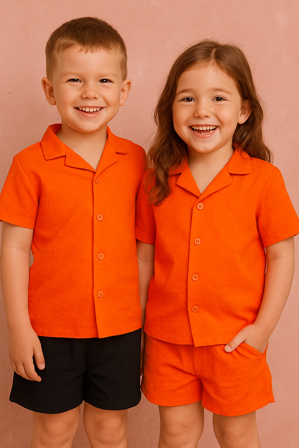 طقم اطفالي كتان